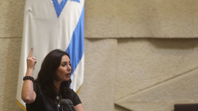 שרת התרבות מירי רגב במליאה (צילום: מרק ישראל סלם)