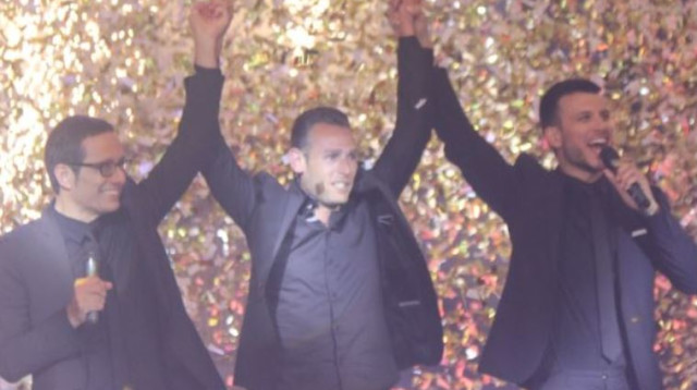 מושיק עפיה זוכה ב"אח הגדול" (צילום: רפי דלויה)