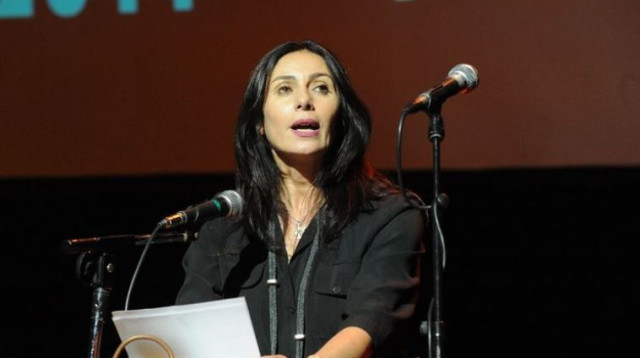 מירי רגב בטקס פרסי התאטרון (צילום: אבשלום ששוני)