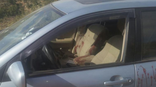 זירת הפיגוע בדולב (צילום: יוסי אייזנשטיין - סוכנות הידיעות "חדשות 24")