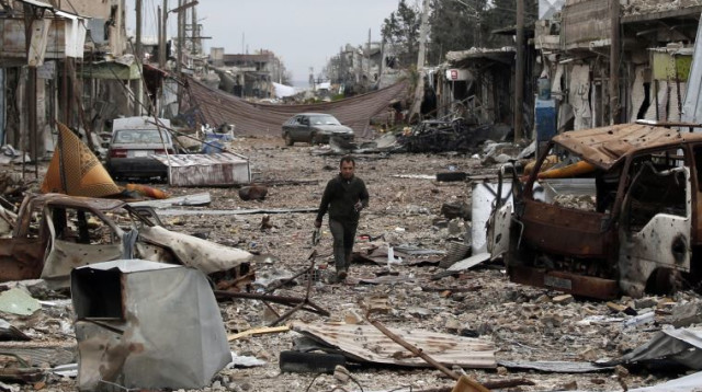 העיר קובאני בצפון סוריה (צילום: רויטרס)