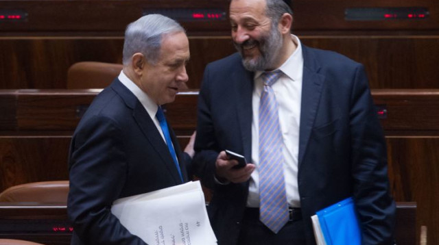 בנימין נתניהו ואריה דרעי (צילום: מרים אלסטר, פלאש 90)