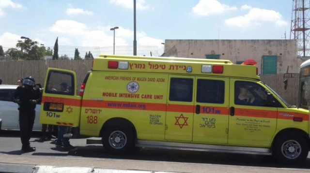 אמבולנס בירושלים  (צילום: מד"א)