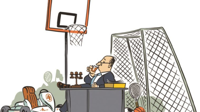 קריקטורה, למה אין ספורט בישראל? (צילום: ליאב צברי)