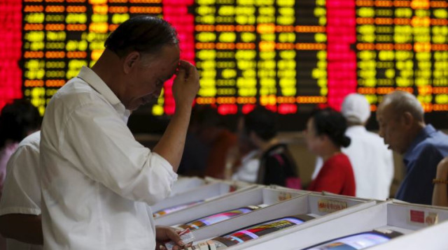 קריסת הבורסה בסין (צילום: רויטרס)