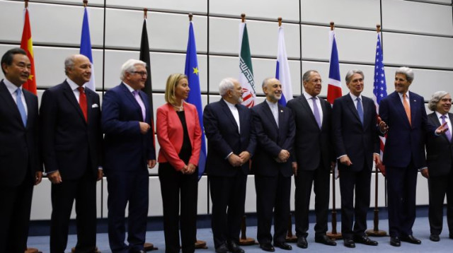 שרי החוץ של המעצמות ואיראן בווינה (צילום: רויטרס)
