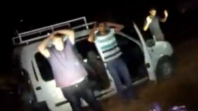 מעצר רוצחי דני גונן ז"ל (צילום: דוברות המשטרה)