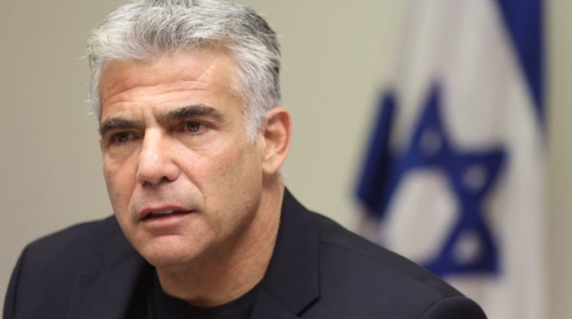 יאיר לפיד בישיבת סיעת יש עתיד (צילום: מרק ישראל סלם)