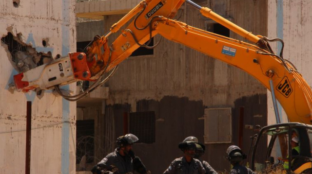 הריסת בתי דריינוף (צילום: אביטל כהן, סוכנות תצפית)