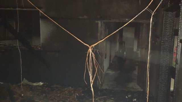 הבית שהוצת בכפר דומא (צילום: זכריה סדה, רבנים לזכויות אדם)