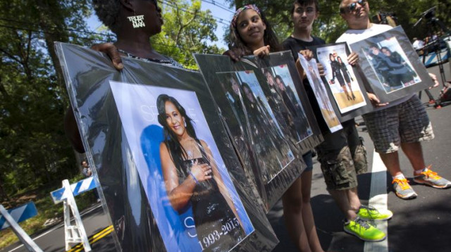 טקס הלוויה של בובי קריסטינה בראון (צילום: רויטרס)