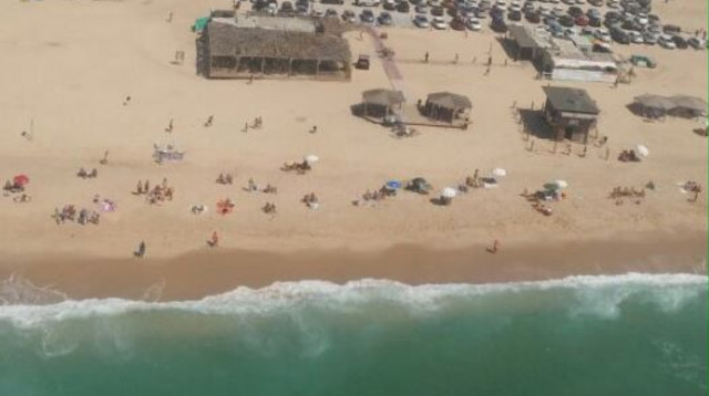 חוף ים בדרום (צילום: חטיבת דובר המשטרה)