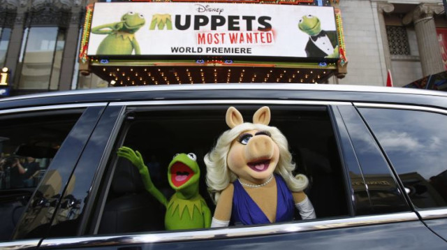 קרמיט ומיס פיגי (צילום: רויטרס)