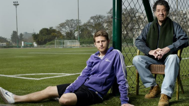 ליאור ייני עם בנו שרן (צילום: רלי אברהמי)