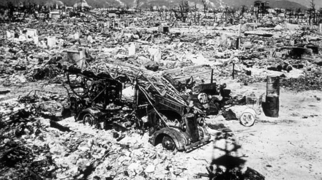 ההרס בהירושימה לאחר ההפצצה (צילום: Getty images)