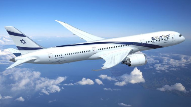 מטוס הבואינג 787-9 "דרימליינר" בצבעי אל על (צילום: יח"צ בואינג)