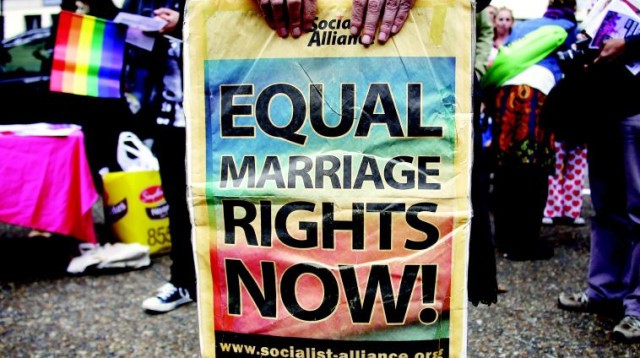 מחאה באוסטרליה למען נישואים חד מיניים  (צילום: רויטרס)