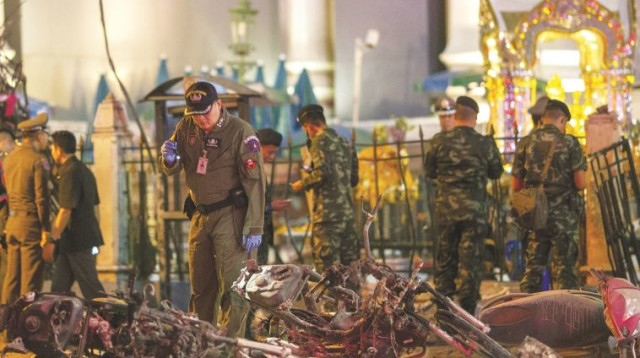 מקום הפיגוע בבנגקוק, תאילנד (צילום: רויטרס)