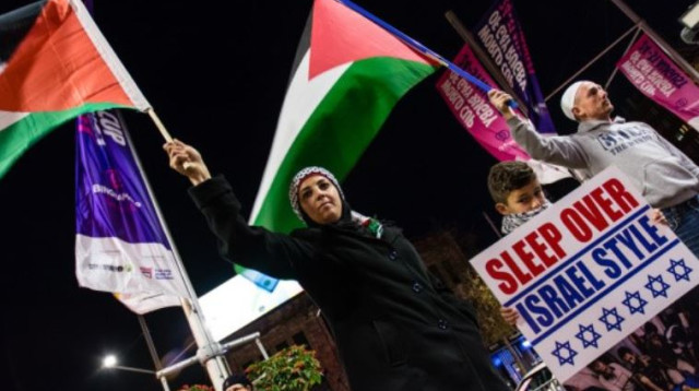 הפגנה נגד ישראל בסידני (צילום: Getty images)