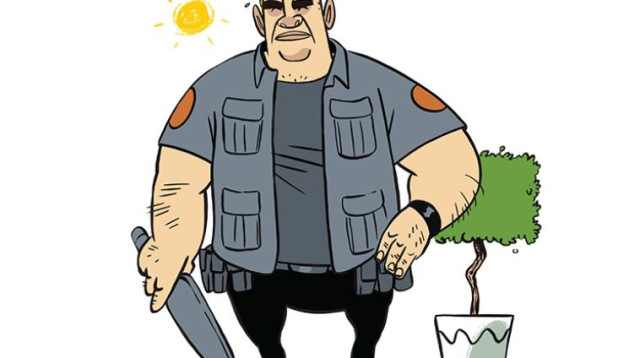 איור, ליאב צברי, גוטפרוינד (צילום: ליאב צברי)