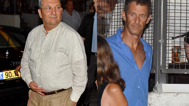 אהוד ברק ובני שטיינמץ (צילום: אביב חופי)