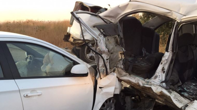 תאונה קטלנית ליד מושב מדרך עוז  (צילום: דוברות מד"א)