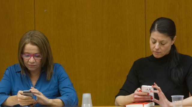 מרב מיכאלי (מימין) ושלי יחימוביץ' (צילום: מרים אלסטר, פלאש 90)