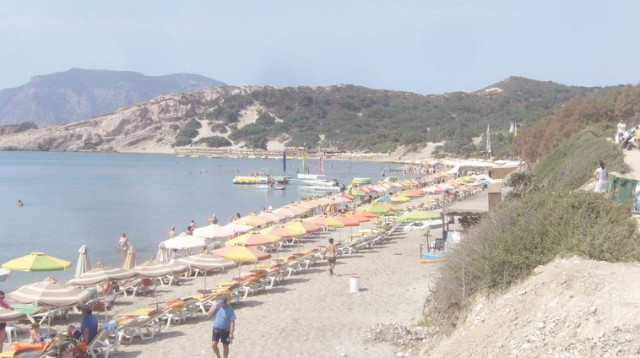 חוף פרדייז באי קוס (צילום: מאיר בלייך)