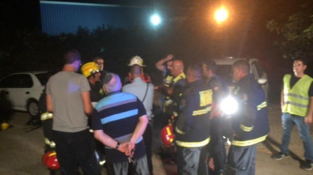 דליפת האמוניה בקיבוץ אילון (צילום: דוברות תחנת כיבוי זבולון)