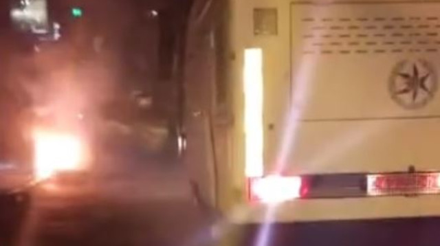 הפרות סדר וזריקת בקבוקי תבערה בעיסאוויה (צילום: חטיבת דובר המשטרה)