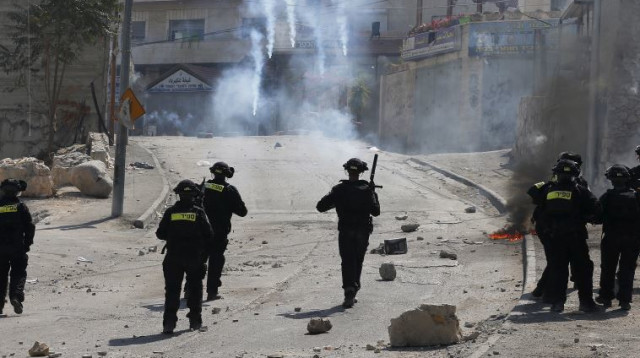 עימותים עם פלסטינים בירושלים (צילום: רויטרס)