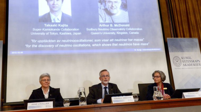 זוכרי פרס נובל בפיזיקה (צילום: רויטרס)