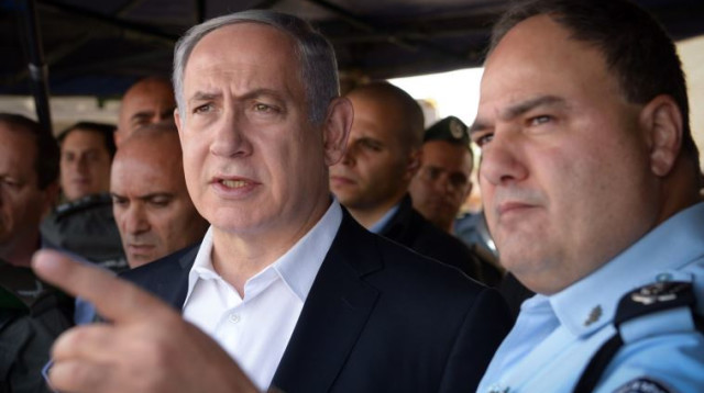 בנימין נתניהו ובנצי סאו (צילום: עמוס בן גרשום, פלאש 90)