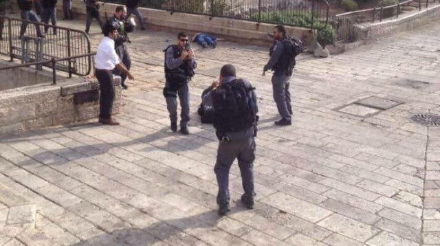 פיגוע דקירה בירושלים (צילום: מד"א)