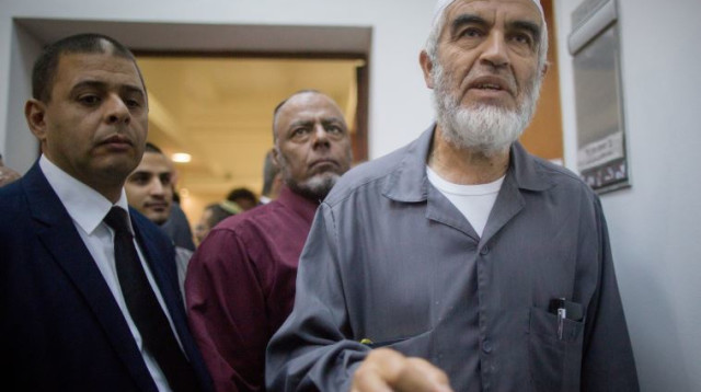 ראאד סלאח בבית המשפט  (צילום: יונתן סינדל, פלאש 90)