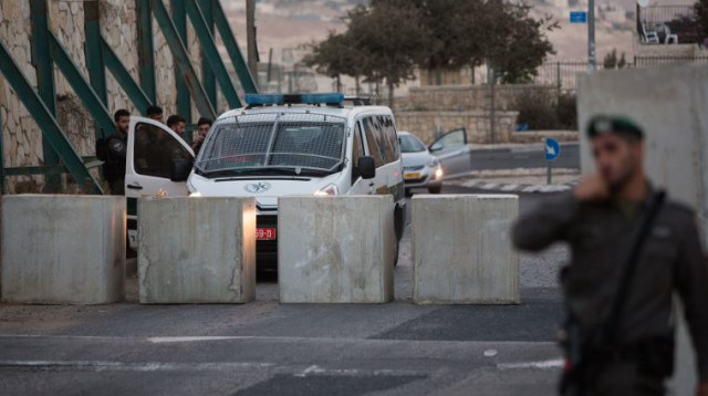 מחסום בירושלים (צילום: יונתן זינדל, פלאש 90)