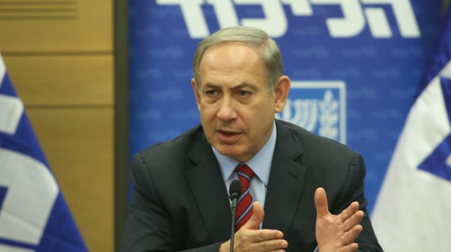 בנימין נתניהו בישיבת סיעת הליכוד  (צילום: מרק ישראל סלם)