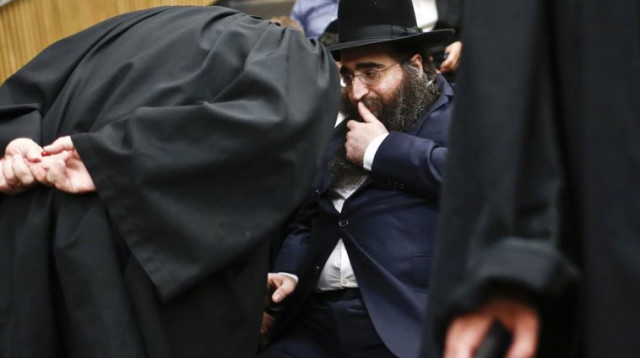 הרב פינטו במשפטו (צילום: מגד גוזני, פלאש 90)