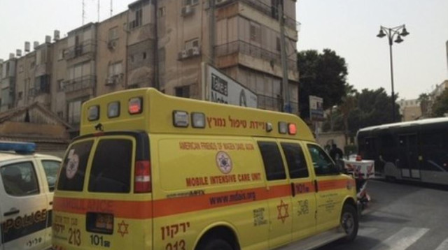 הבניין בו ארע הרצח (צילום: דוברות מד"א)