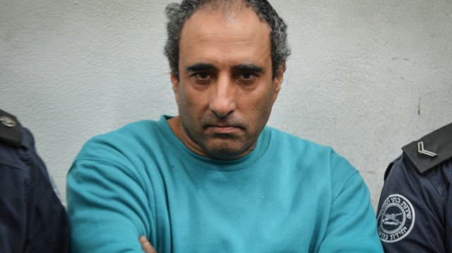 חגי עמיר בהארכת מעצרו (צילום: פלאש 90)