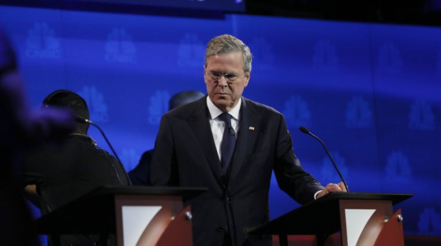 ג'ב בוש בעימות הרפובליקני (צילום: רויטרס)