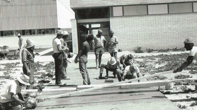 תחילת העבודות בכור, הכור בדימונה (צילום: קמ"ג)