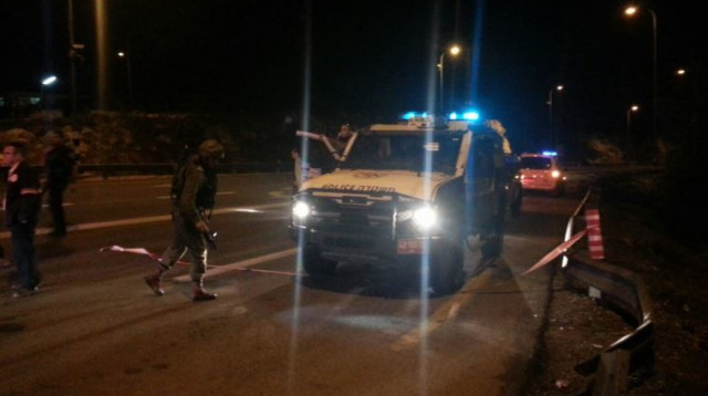 ירי לעבר טרמפיאדה באזור עפרה, אין נפגעים (צילום: אורן רונד)