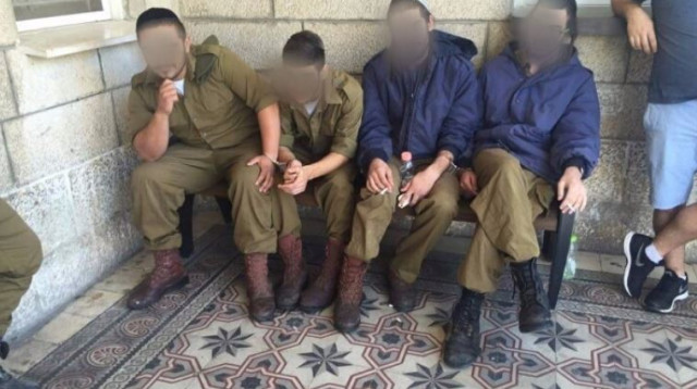 החיילים מנצח יהודה העצורים בחשד להכאת מחבלים (צילום: ארגון חוננו)