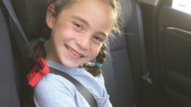 חגורת בטיחות המותאמת לילדים (צילום: אריאל בשור)