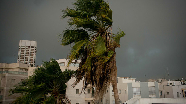 סופה, סערה, אובך, גשם, חורף, מזג אוויר (צילום: בן קלמר)