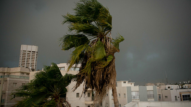 סופה, סערה, אובך, גשם, חורף, מזג אוויר (צילום: בן קלמר)