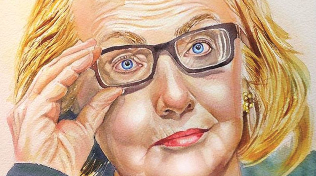 הילרי קלינטון, איור (צילום: נעמי ליס-מיברג)