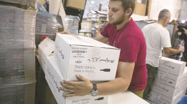 יקב שילה, סימון מוצרים (צילום: רויטרס)