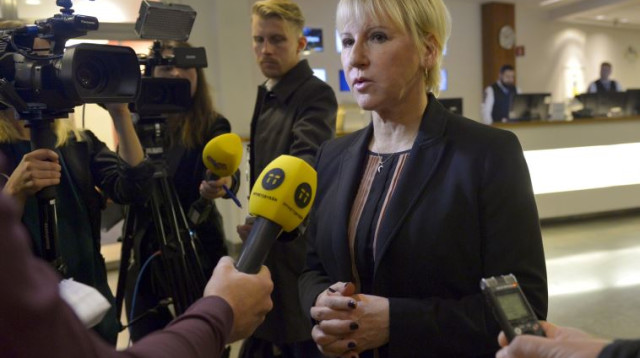 שרת החוץ של שבדיה מרגוט וולסטרום (צילום: רויטרס)